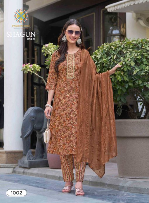 Passion Tree Shagun Vol 1 Kurti with Dupatta Bottom Rayon Catalog 8 Pcs 4 510x692 - Passion Tree Shagun Vol 1 Kurti with Dupatta Bottom Rayon Catalog 8 Pcs