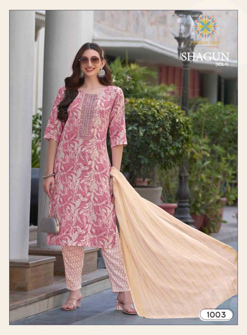 Passion Tree Shagun Vol 1 Kurti with Dupatta Bottom Rayon Catalog 8 Pcs 5 510x692 - Passion Tree Shagun Vol 1 Kurti with Dupatta Bottom Rayon Catalog 8 Pcs
