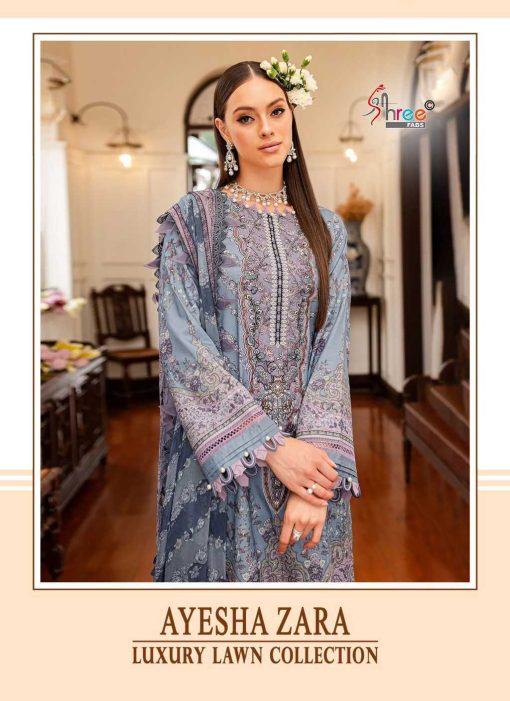 Shree Fabs Ayesha Zara Luxury Lawn Collection Cotton Chiffon Salwar Suit Catalog 6 Pcs 1 510x701 - Shree Fabs Ayesha Zara Luxury Lawn Collection Cotton Chiffon Salwar Suit Catalog 6 Pcs