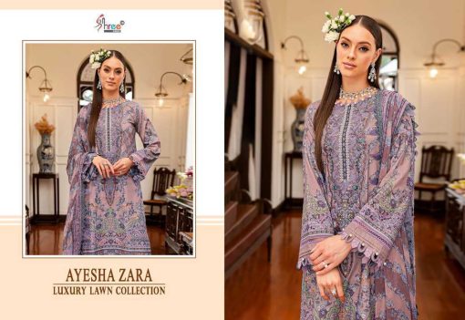 Shree Fabs Ayesha Zara Luxury Lawn Collection Cotton Chiffon Salwar Suit Catalog 6 Pcs 9 510x351 - Shree Fabs Ayesha Zara Luxury Lawn Collection Cotton Chiffon Salwar Suit Catalog 6 Pcs