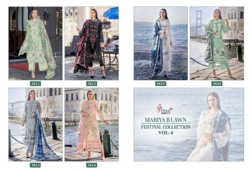 Shree Fabs Mariya B Lawn Festival Collection Vol 6 Chiffon Cotton Salwar Suit Catalog 6 Pcs 14 510x351 - Shree Fabs Mariya B Lawn Festival Collection Vol 6 Chiffon Cotton Salwar Suit Catalog 6 Pcs