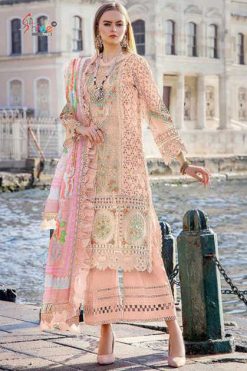Shree Fabs Mariya B Lawn Festival Collection Vol 6 Chiffon Cotton Salwar Suit Catalog 6 Pcs
