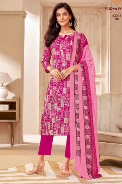 Suryajyoti Naishaa Vol 42 Satin Salwar Suit Catalog 10 Pcs