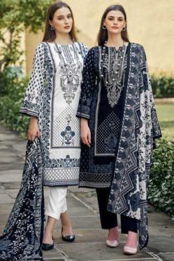 Belliza Naira Black and White Vol 2 Cotton Salwar Suit Catalog 8 Pcs