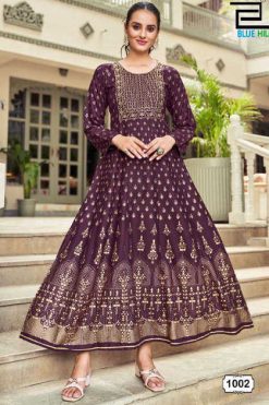 Blue Hills Inaya Rayon Kurti Catalog 4 Pcs