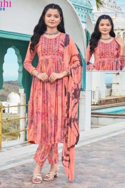 Kavya Ruhi Kids Fancy Readymade Suit Catalog 8 Pcs