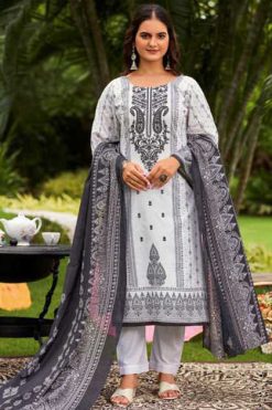 Levisha Naira NX Vol 8 Black and White Cotton Salwar Suit Catalog 8 Pcs