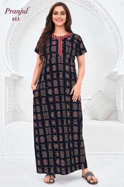 Pranjul Pragati Vol 10 C Nighty Wholesale Catalog 10 Pcs 2XL