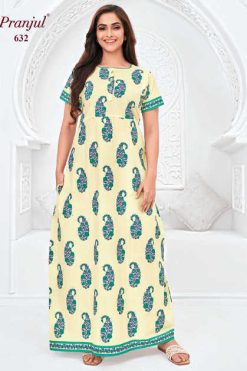 Pranjul Pragati Vol 10 D Nighty Wholesale Catalog 10 Pcs XL
