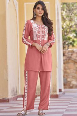 Vamika Vintage Platinum Rayon Kurti with Pant Catalog 5 Pcs
