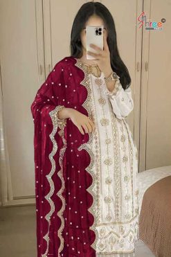Shree Fabs DN S 5087 Georgette Salwar Suit Catalog 4 Pcs