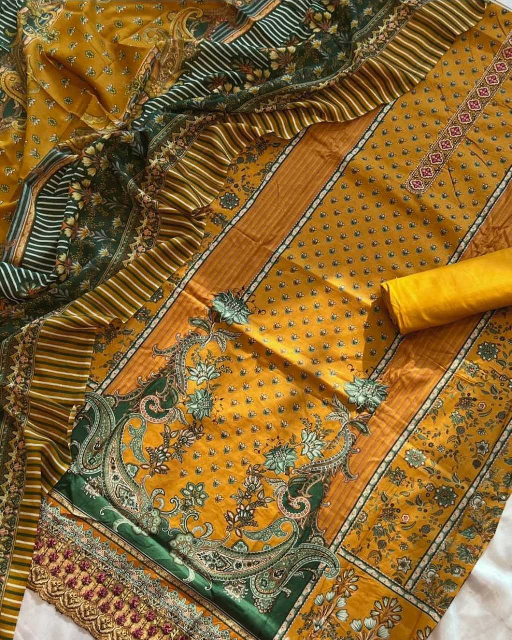 Meraki The Heritage Shop Lawn Salwar Suit Catalog 6 Pcs - Image 6