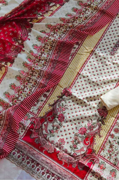 Meraki The Heritage Shop Lawn Salwar Suit Catalog 6 Pcs