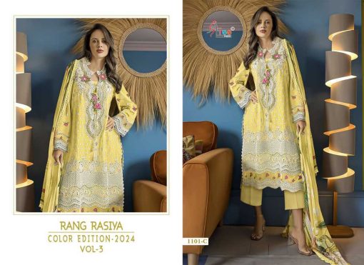 Shree Fabs Rang Rasiya Color Edition 24 Vol 3 Chiffon Cotton Salwar Suit Catalog 4 Pcs 3 510x371 - Shree Fabs Rang Rasiya Color Edition 24 Vol 3 Chiffon Cotton Salwar Suit Catalog 4 Pcs