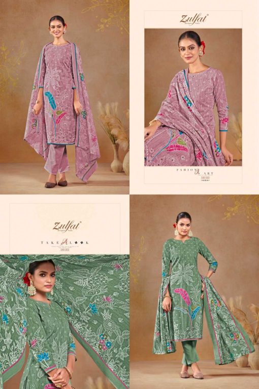 Zulfat Dastoor by Belliza Cotton Salwar Suit Catalog 6 Pcs 3 510x765 - Zulfat Dastoor by Belliza Cotton Salwar Suit Catalog 6 Pcs