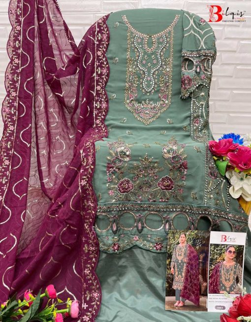 Bilqis B 88 A D Georgette Salwar Suit Catalog 4 Pcs 4 510x654 - Bilqis B 88 A-D Georgette Salwar Suit Catalog 4 Pcs