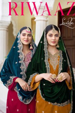 Levisha Riwaaz Velvet Salwar Suit Catalog 6 Pcs