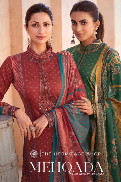 Mehqada by The Hermitage Shop Viscose Salwar Suit Catalog 6 Pcs