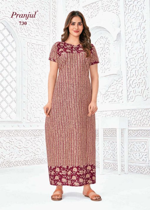 Pranjul Pragati Vol 7 F Nighty Wholesale Catalog 10 Pcs 2XL 4 510x714 - Pranjul Pragati Vol 7 F Nighty Wholesale Catalog 10 Pcs 2XL