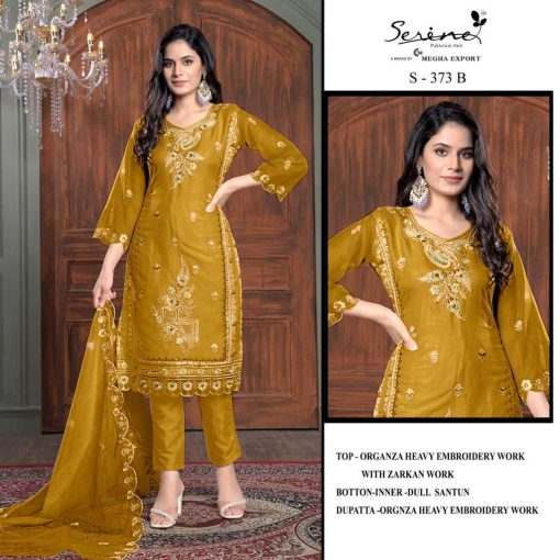 Serene S 373 A D Organza Salwar Suit Catalog 4 Pcs 2 510x510 - Serene S 373 A-D Organza Salwar Suit Catalog 4 Pcs