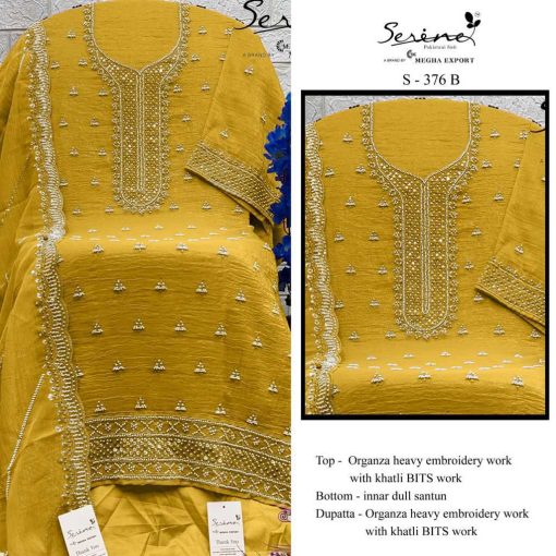 Serene S 376 A D Organza Salwar Suit Catalog 4 Pcs 2 510x510 - Serene S 376 A-D Organza Salwar Suit Catalog 4 Pcs