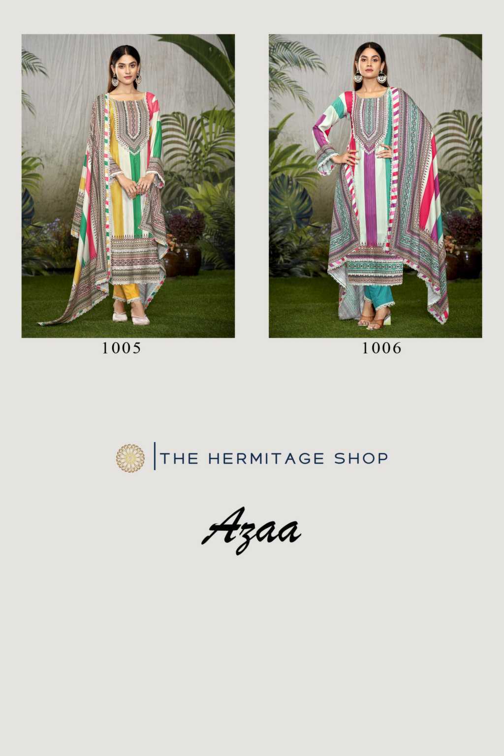 Azaa Vol 2 by The Hermitage Shop Viscose Salwar Suit Catalog 6 Pcs - Image 17