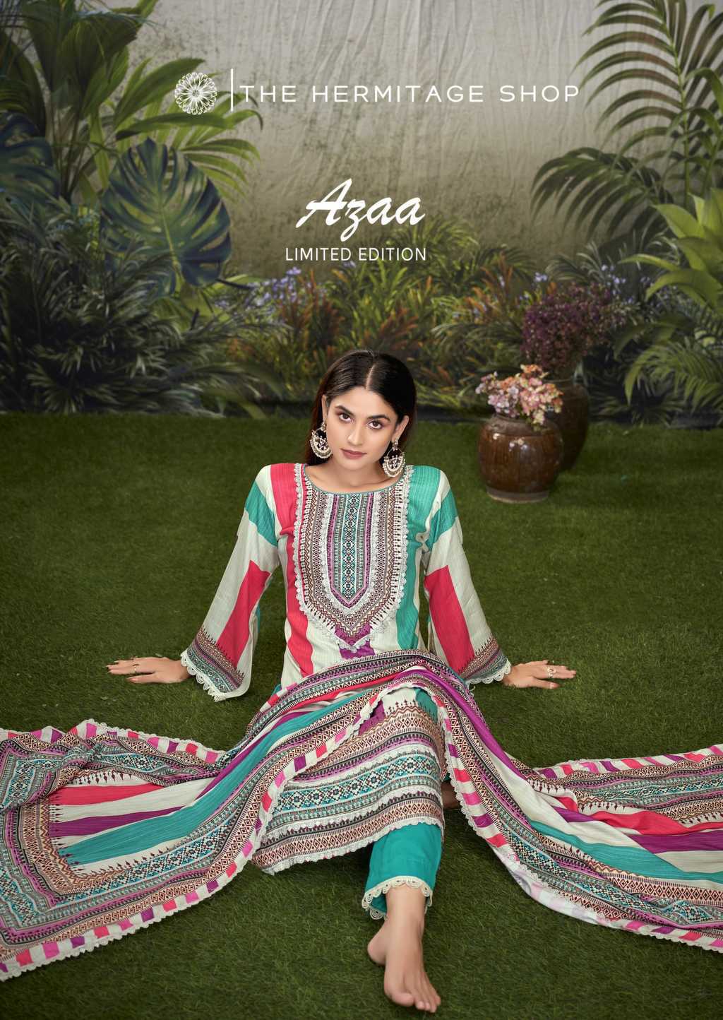 Azaa Vol 2 by The Hermitage Shop Viscose Salwar Suit Catalog 6 Pcs - Image 5