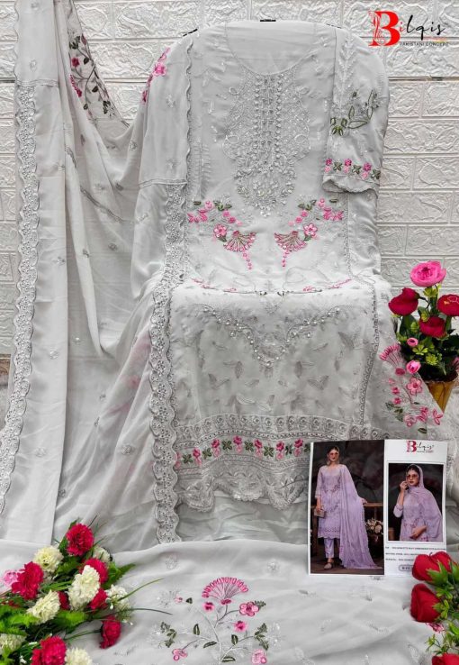 Bilqis B 111 A D Georgette Salwar Suit Catalog 4 Pcs 2 510x738 - Bilqis B 111 A-D Georgette Salwar Suit Catalog 4 Pcs