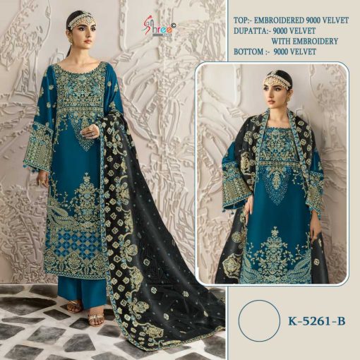 Shree Fabs K 5261 A D Velvet Salwar Suit Catalog 4 Pcs 1 510x510 - Shree Fabs K 5261 A-D Velvet Salwar Suit Catalog 4 Pcs