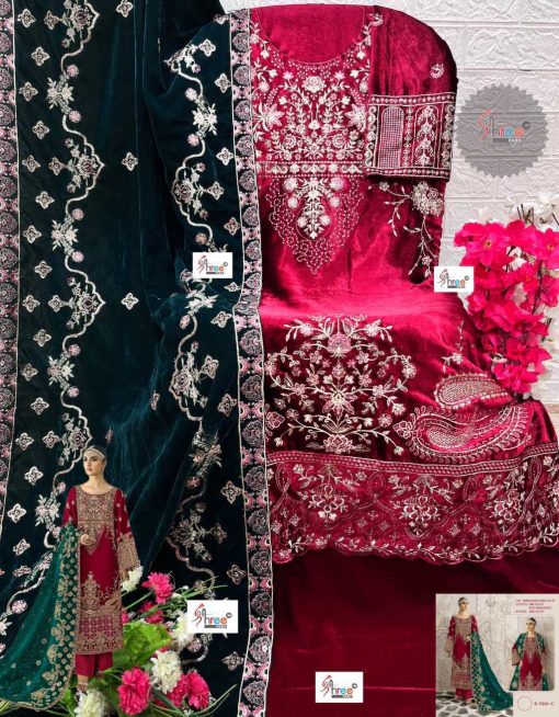 Shree Fabs K 5261 A D Velvet Salwar Suit Catalog 4 Pcs 6 510x654 - Shree Fabs K 5261 A-D Velvet Salwar Suit Catalog 4 Pcs