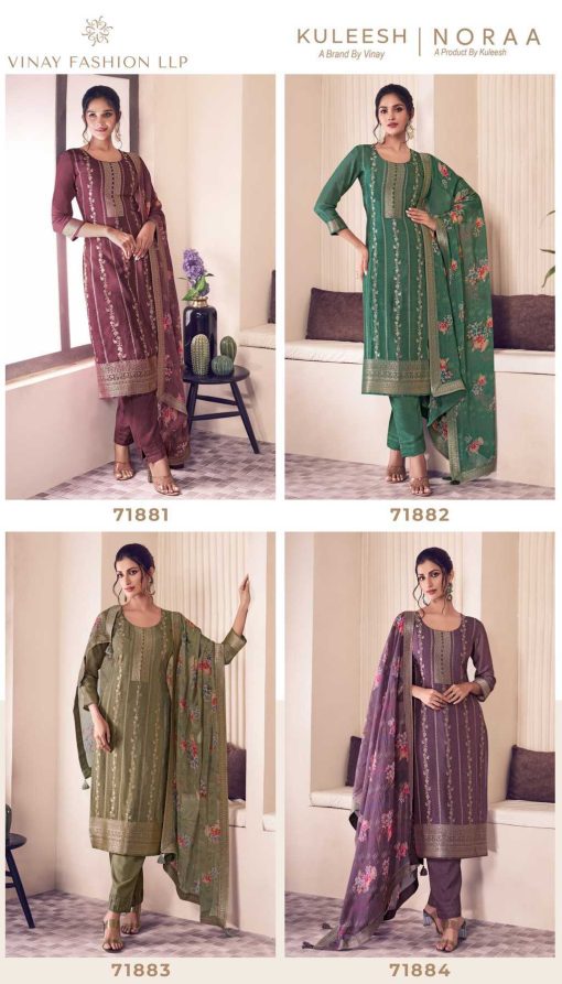 Kuleesh Noraa by Vinay Silk Salwar Suit Catalog 4 Pcs 10 510x893 - Kuleesh Noraa by Vinay Silk Salwar Suit Catalog 4 Pcs