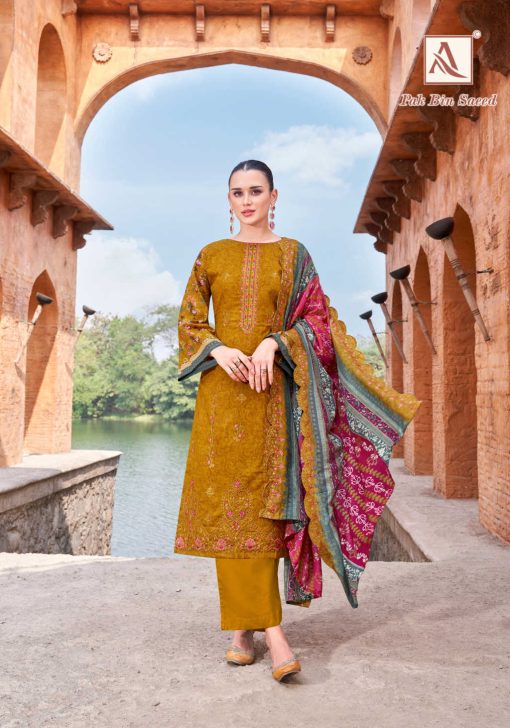 Alok Pak Bin Saeed Cotton Salwar Suit Catalog 6 Pcs 5 510x728 - Alok Pak Bin Saeed Cotton Salwar Suit Catalog 6 Pcs