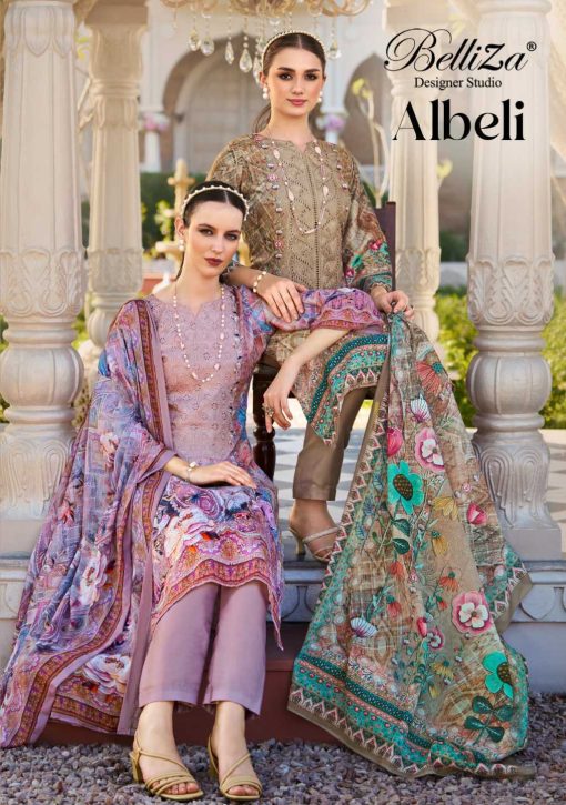 Belliza Albeli Cotton Salwar Suit Catalog 6 Pcs 1 510x725 - Belliza Albeli Cotton Salwar Suit Catalog 6 Pcs