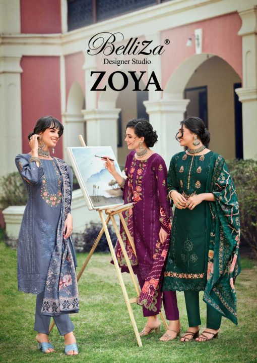 Belliza Zoya Cotton Salwar Suit Catalog 6 Pcs 1 510x719 - Belliza Zoya Cotton Salwar Suit Catalog 6 Pcs