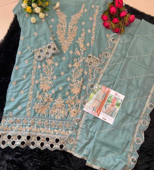 Bilqis B 134 A D Georgette Salwar Suit Catalog 4 Pcs 2 510x565 - Bilqis B 134 A-D Georgette Salwar Suit Catalog 4 Pcs
