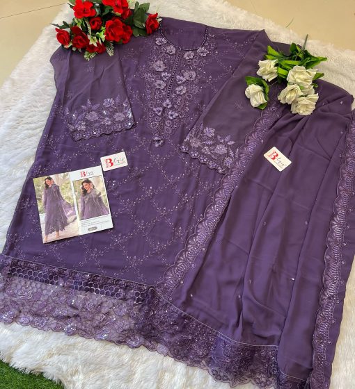 Bilqis B 143 A D Georgette Salwar Suit Catalog 4 Pcs 4 510x560 - Bilqis B 143 A-D Georgette Salwar Suit Catalog 4 Pcs