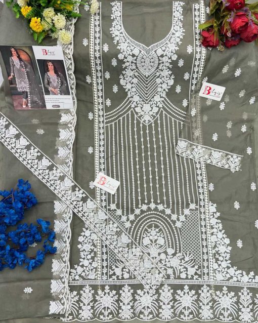 Bilqis B 144 A D Organza Salwar Suit Catalog 4 Pcs 6 510x638 - Bilqis B 144 A-D Organza Salwar Suit Catalog 4 Pcs