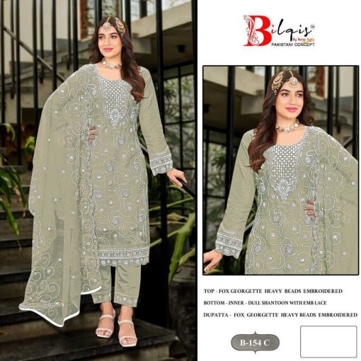 Bilqis B 154 A D Georgette Salwar Suit Catalog 4 Pcs 7 510x510 - Bilqis B 154 A-D Georgette Salwar Suit Catalog 4 Pcs