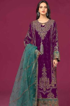 Deepsy DN 2111 A-D Organza Salwar Suit Catalog 4 Pcs
