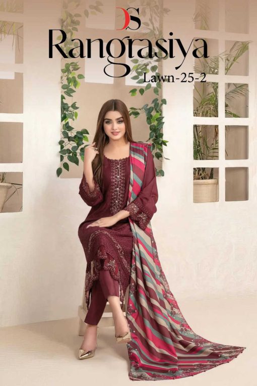 Deepsy Rangrasiya Lawn 25 Vol 2 Chiffon Cotton Salwar Suit Catalog 6 Pcs 13 510x765 - Deepsy Rangrasiya Lawn 25 Vol 2 Chiffon Cotton Salwar Suit Catalog 6 Pcs