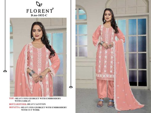 Florent DN 1032 A D Georgette Salwar Suit Catalog 4 Pcs 2 510x383 - Florent DN 1032 A-D Georgette Salwar Suit Catalog 4 Pcs
