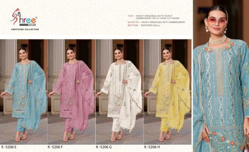 Shree Fabs K 5206 E H Organza Salwar Suit Catalog 4 Pcs 10 510x311 - Shree Fabs K 5206 E-H Organza Salwar Suit Catalog 4 Pcs