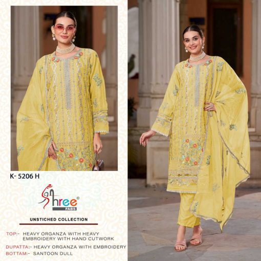Shree Fabs K 5206 E H Organza Salwar Suit Catalog 4 Pcs 3 510x510 - Shree Fabs K 5206 E-H Organza Salwar Suit Catalog 4 Pcs