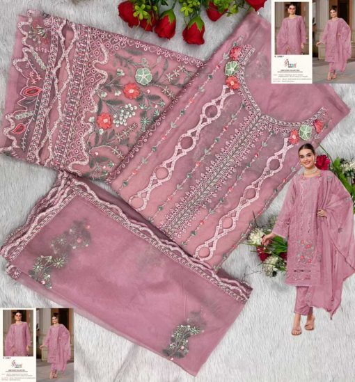 Shree Fabs K 5206 E H Organza Salwar Suit Catalog 4 Pcs 7 510x549 - Shree Fabs K 5206 E-H Organza Salwar Suit Catalog 4 Pcs