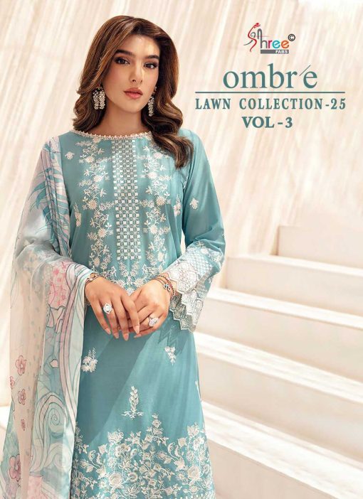 Shree Fabs Ombre Lawn Collection 25 Vol 3 Chiffon Cotton Salwar Suit Catalog 6 Pcs 1 510x702 - Shree Fabs Ombre Lawn Collection 25 Vol 3 Chiffon Cotton Salwar Suit Catalog 6 Pcs