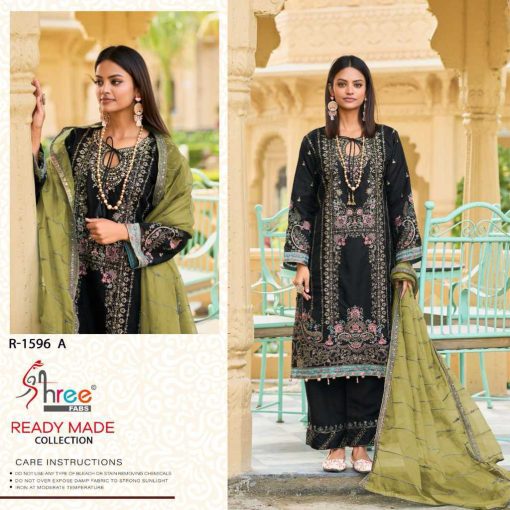 Shree Fabs R 1596 A D Chiffon Readymade Salwar Suit Catalog 4 Pcs 1 510x510 - Shree Fabs R 1596 A-D Chiffon Readymade Salwar Suit Catalog 4 Pcs