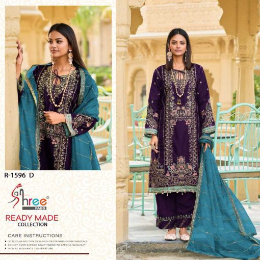 Shree Fabs R 1596 A D Chiffon Readymade Salwar Suit Catalog 4 Pcs 3 510x510 - Shree Fabs R 1596 A-D Chiffon Readymade Salwar Suit Catalog 4 Pcs