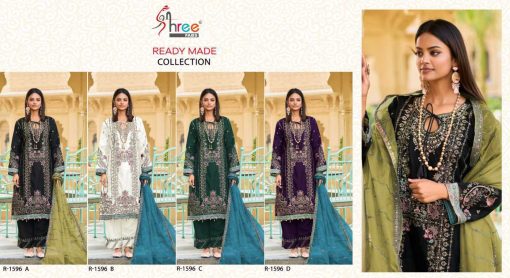 Shree Fabs R 1596 A D Chiffon Readymade Salwar Suit Catalog 4 Pcs 5 510x278 - Shree Fabs R 1596 A-D Chiffon Readymade Salwar Suit Catalog 4 Pcs