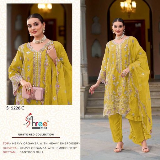 Shree Fabs S 5226 A D Organza Salwar Suit Catalog 4 Pcs 1 510x510 - Shree Fabs S 5226 A-D Organza Salwar Suit Catalog 4 Pcs