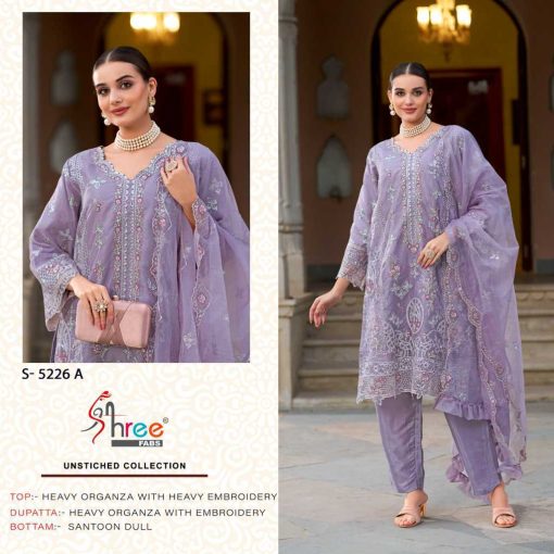 Shree Fabs S 5226 A D Organza Salwar Suit Catalog 4 Pcs 3 510x510 - Shree Fabs S 5226 A-D Organza Salwar Suit Catalog 4 Pcs